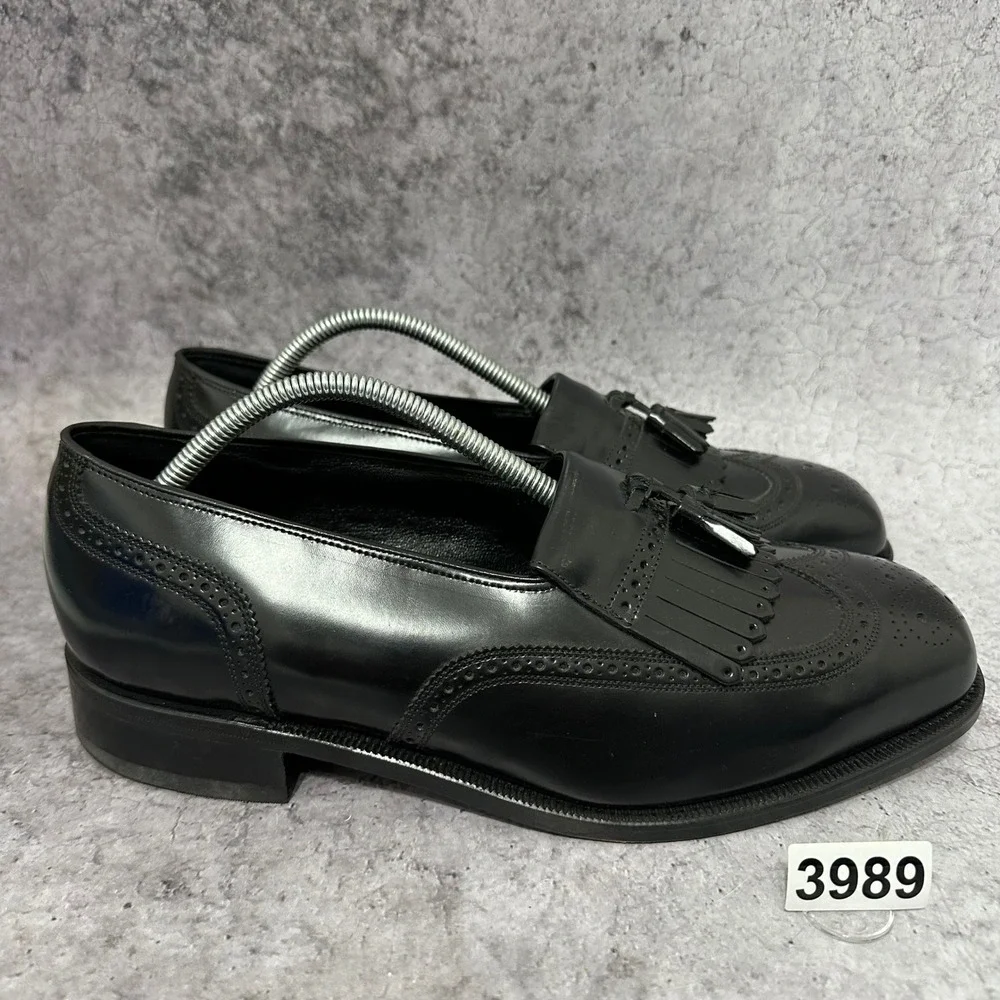 Florsheim Lexington Wingtip Tassel Loafer Mens 11 3E Blk Leather 17073-01 Dress